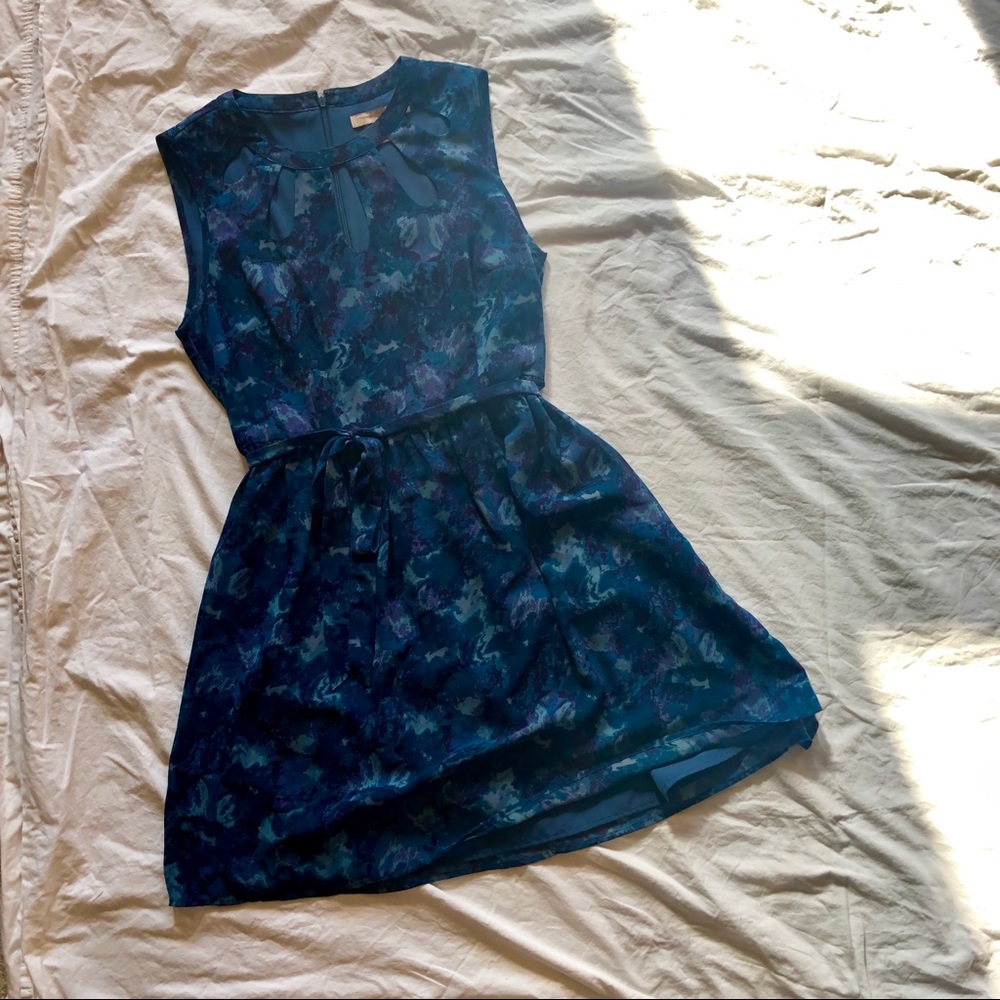 Printed A-Line Dress
